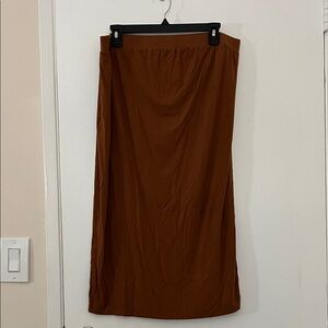 Brown Women's midi Skirt